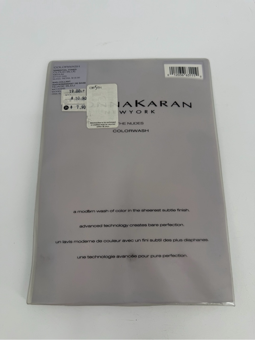 Donna Karan New York Pantyhose Medium Colorwash The Nudes VTG Cloud Blue D55